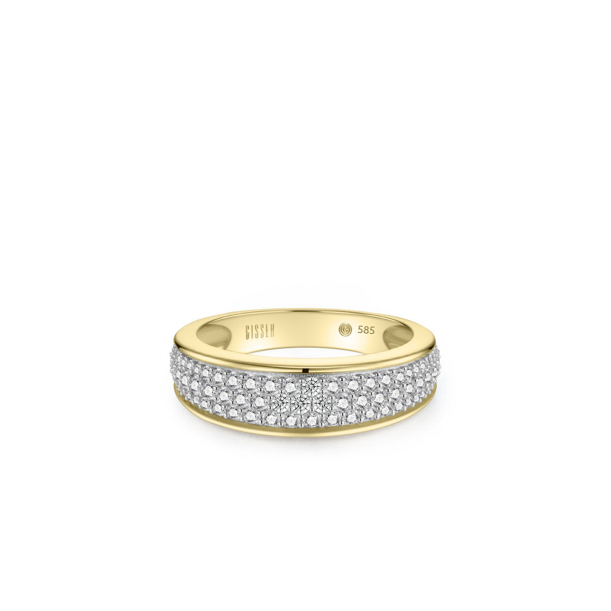 Gisser Ring 14K Bicolor Goud Lab grown diamant – VBLR008 – foto 2