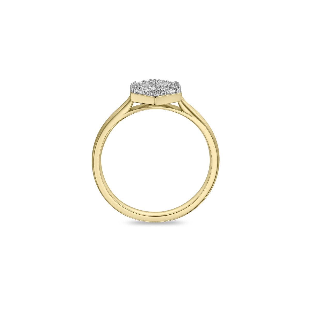 Gisser Ring 14K Bicolor Goud Lab grown diamant – VBLR084 – foto 4