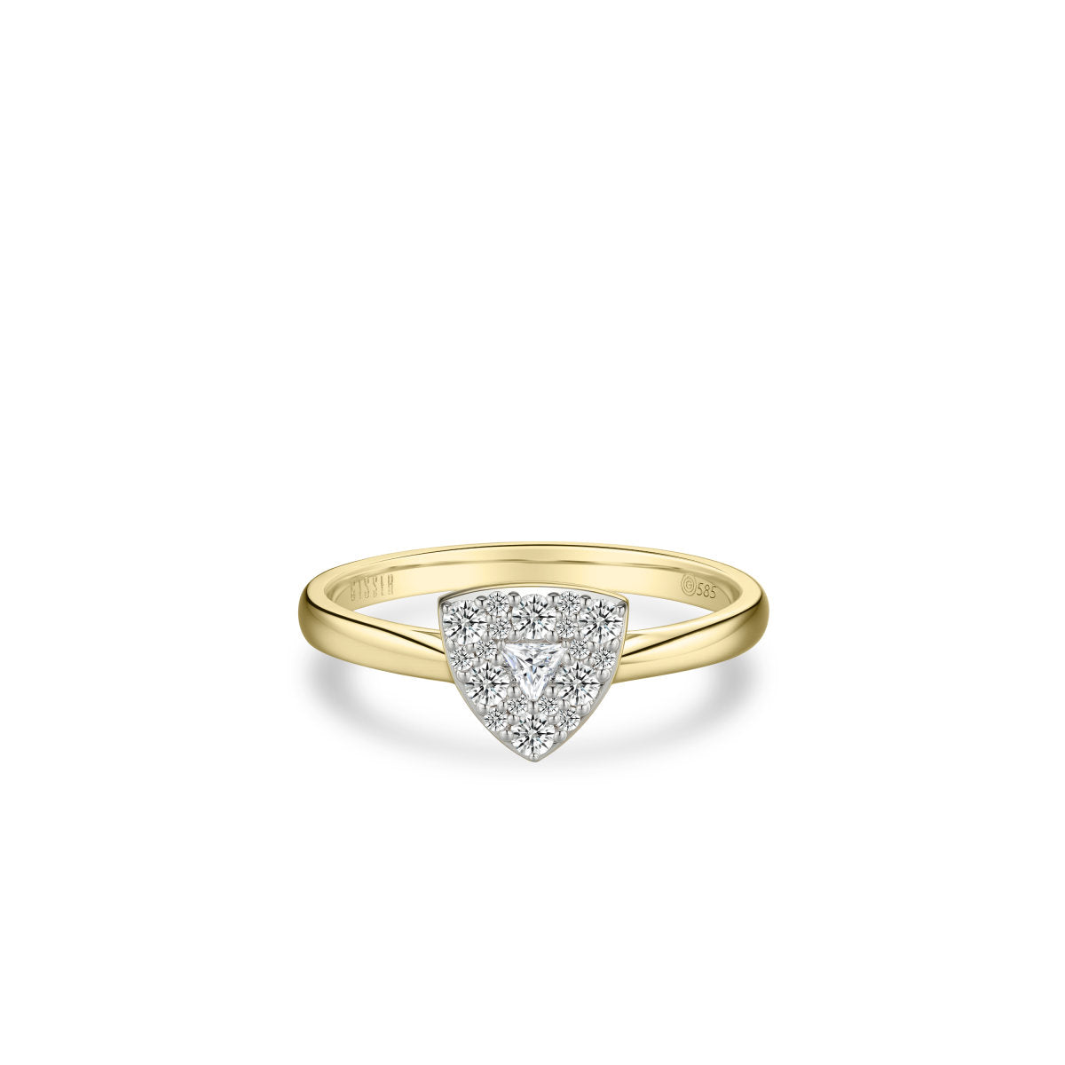 Gisser Ring 14K Bicolor Goud Lab grown diamant – VBLR085 – foto 2