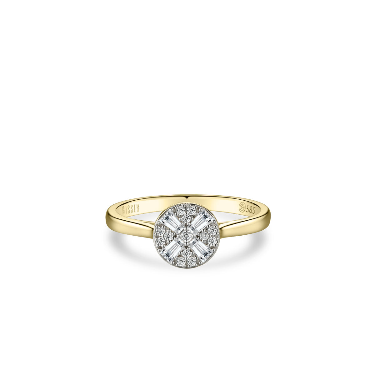 Gisser Ring 14K Bicolor Goud Lab grown diamant – VBLR086 – foto 2