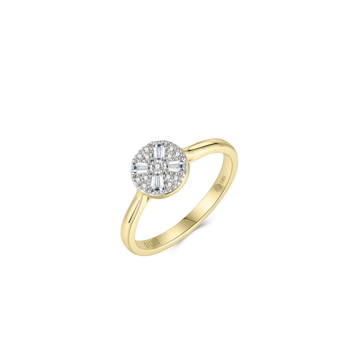 Gisser Ring 14K Bicolor Goud Lab grown diamant – VBLR086