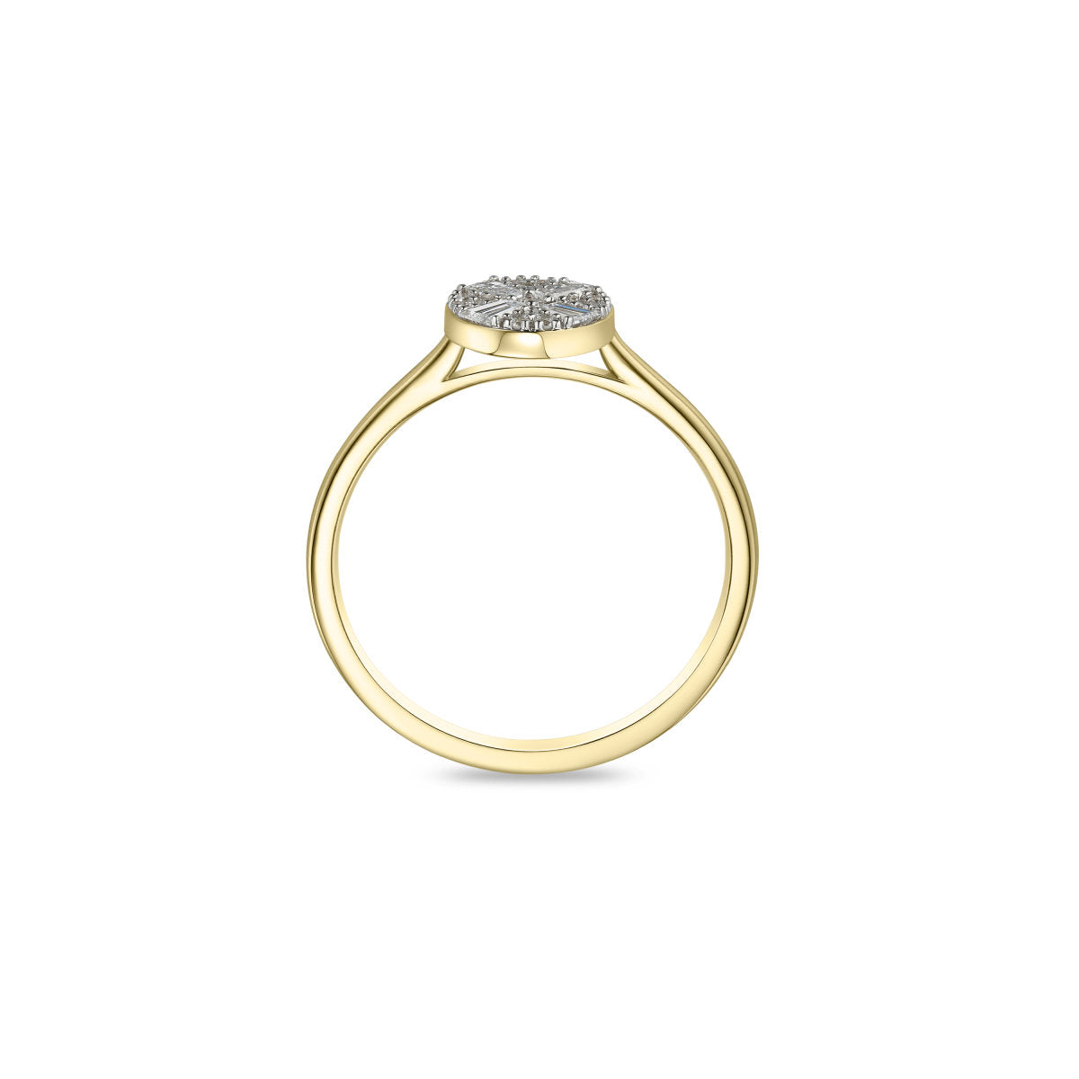 Gisser Ring 14K Bicolor Goud Lab grown diamant – VBLR086 – foto 4