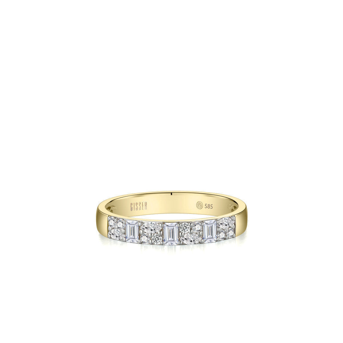 Gisser Ring 14K Bicolor Goud Lab grown diamant – VBLR087 – foto 2