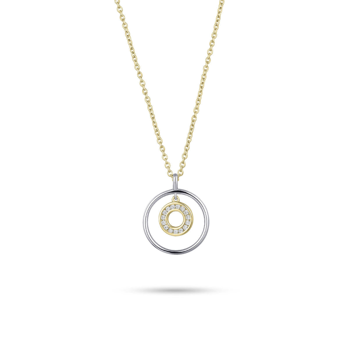 Gisser Ketting 14K Bicolor Goud 42+3 cm – VBN040