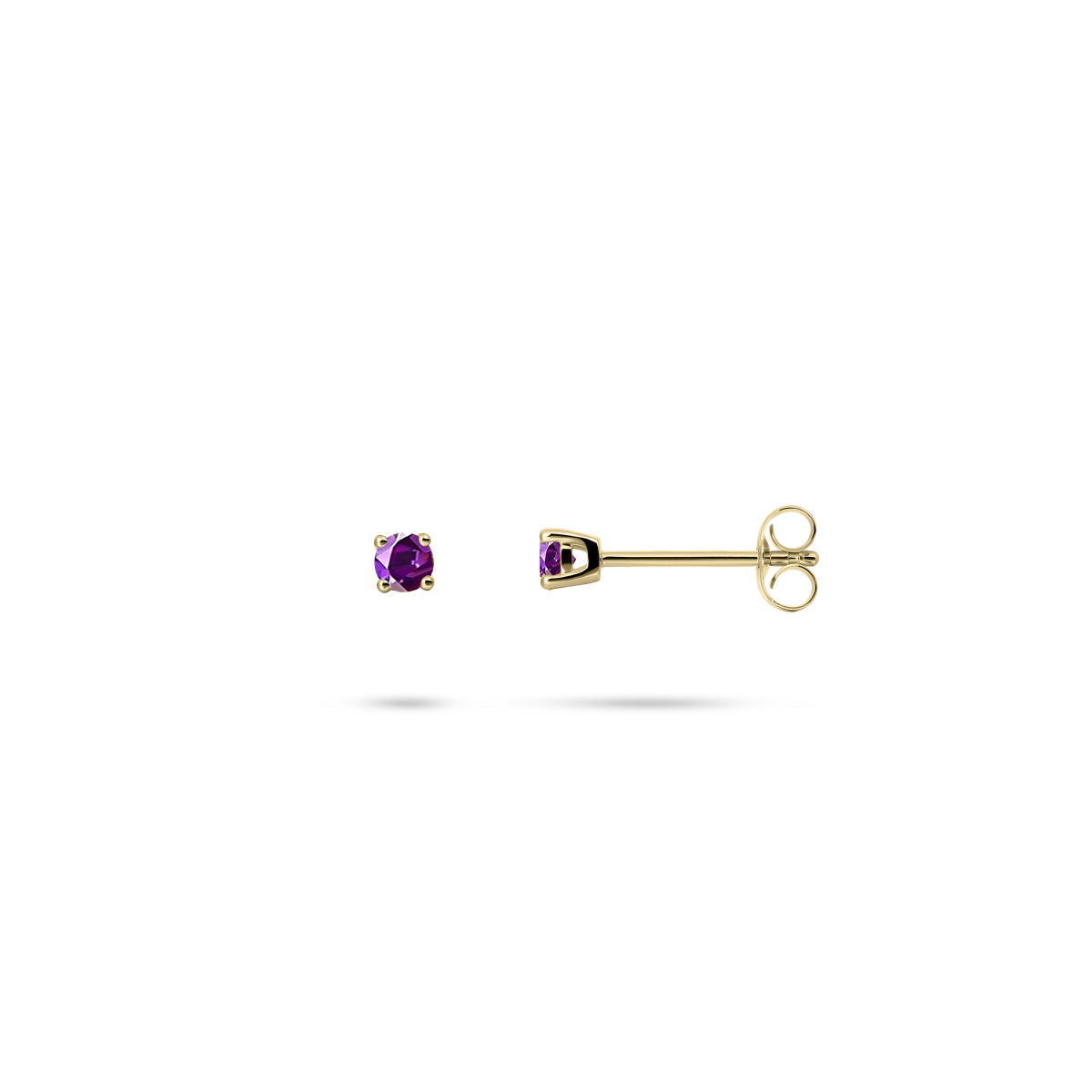 Gisser Oorbellen 14K Geelgoud Amethist – VGAE001/3