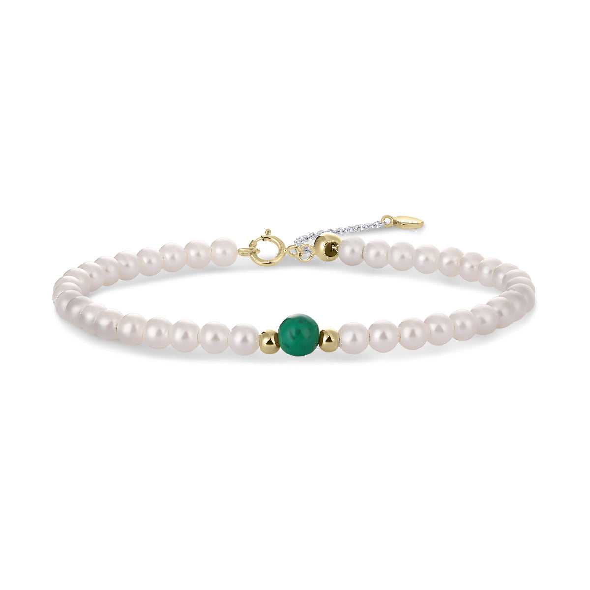 Gisser Armband 14K Geelgoud Zoetwaterparel 18,5 cm – VGB033G