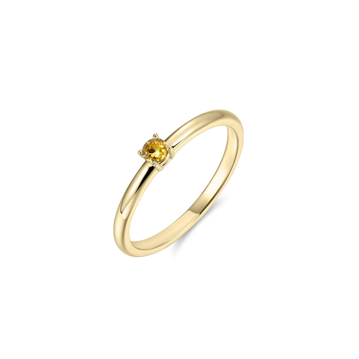 Gisser Ring 14K Geelgoud Citrien – VGCR003