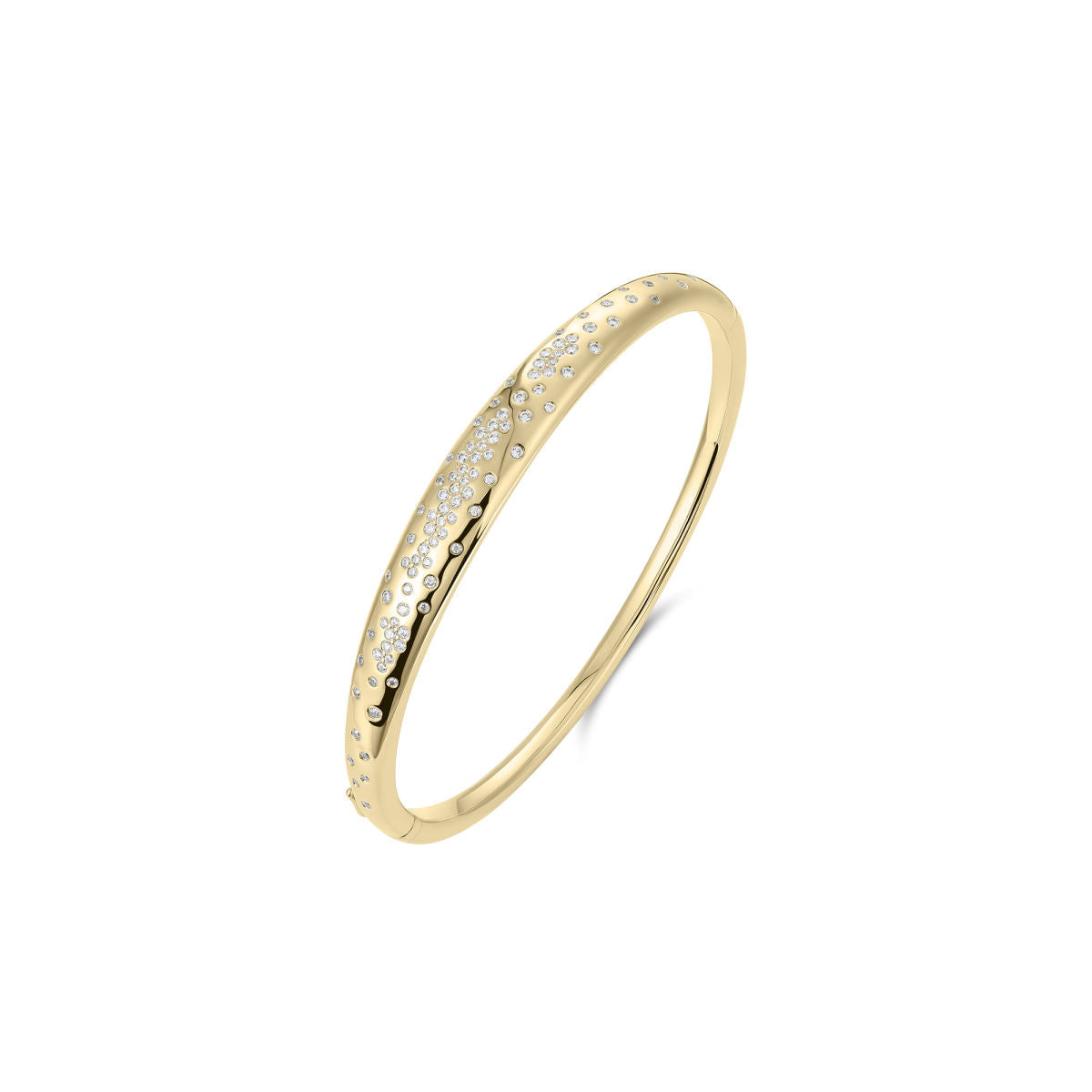 Gisser Bangle 14K Geelgoud Diamant Wit 60 mm – VGDB001