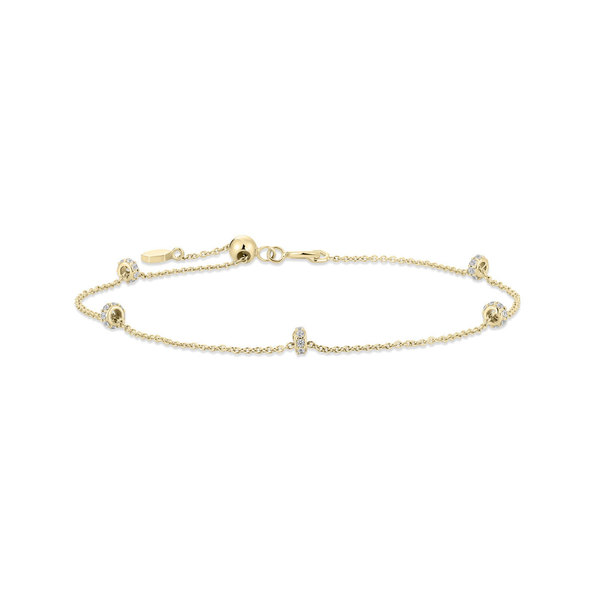Gisser Armband 14K Geelgoud Diamant 18.5 cm – VGDB013