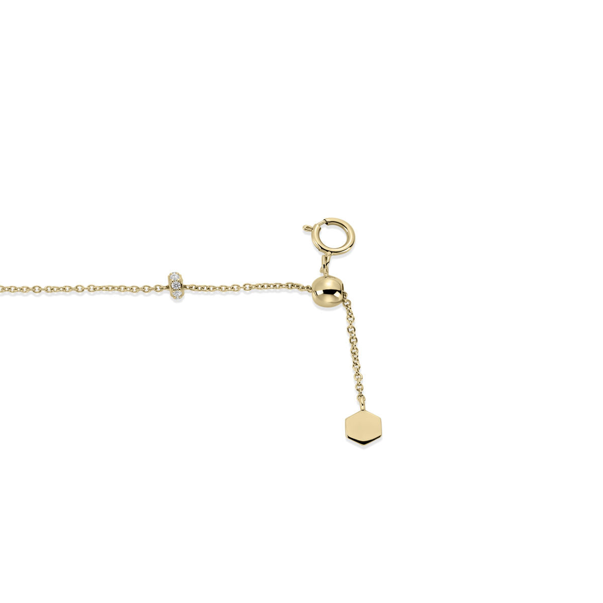 Gisser Armband 14K Geelgoud Diamant 18.5 cm – VGDB013 – foto 3