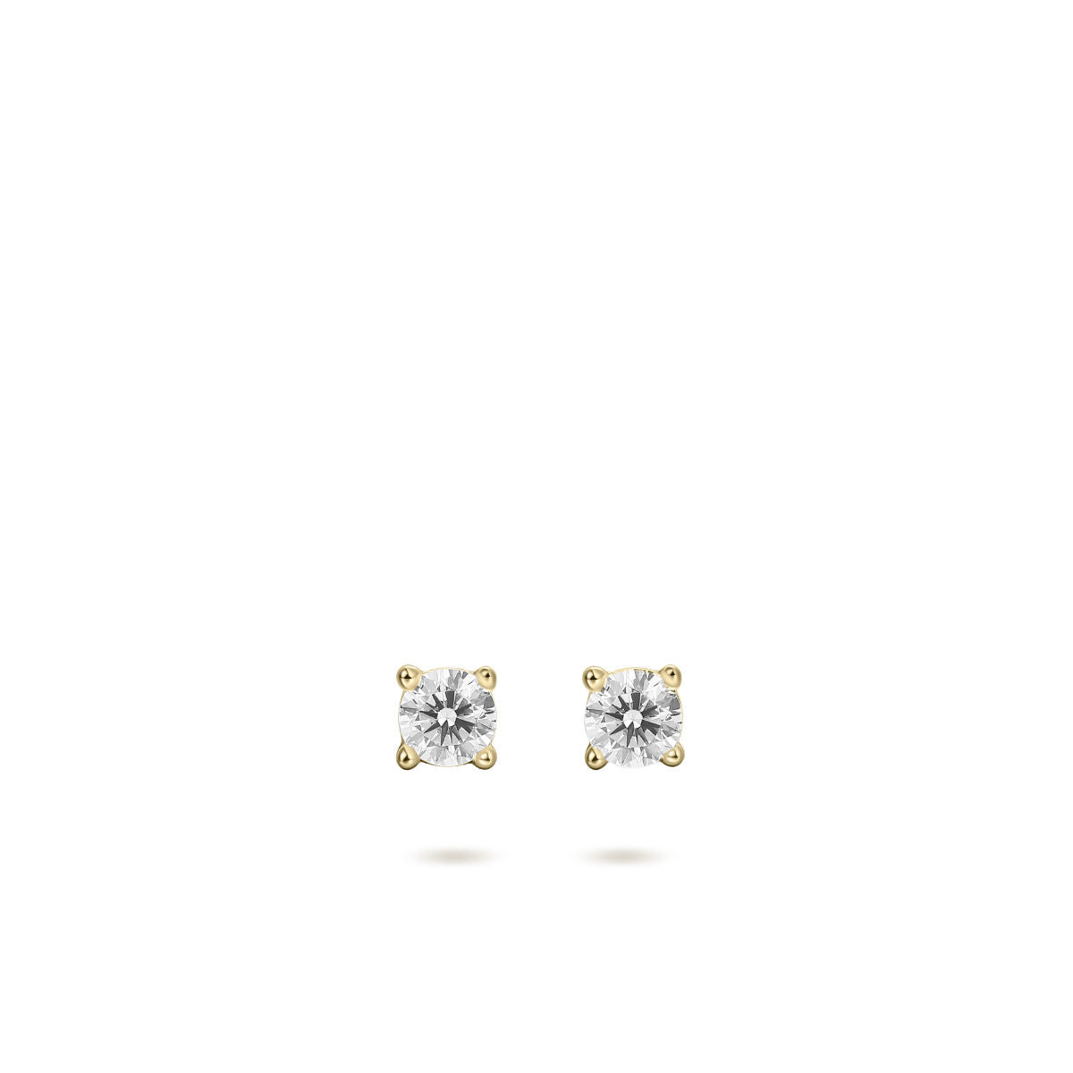 Gisser Oorbellen 14K Geelgoud Diamant Wit – VGDE001/3