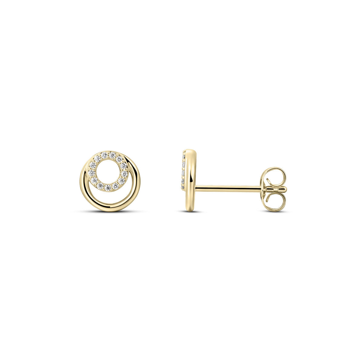 Gisser Oorbellen 14K Geelgoud Diamant – VGDE004 – foto 2