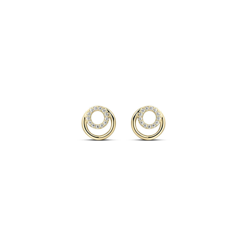 Gisser Oorbellen 14K Geelgoud Diamant – VGDE004