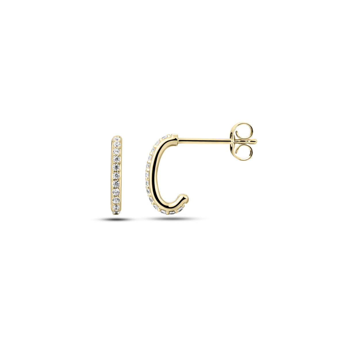 Gisser Oorbellen 14K Geelgoud Diamant – VGDE005 – foto 2