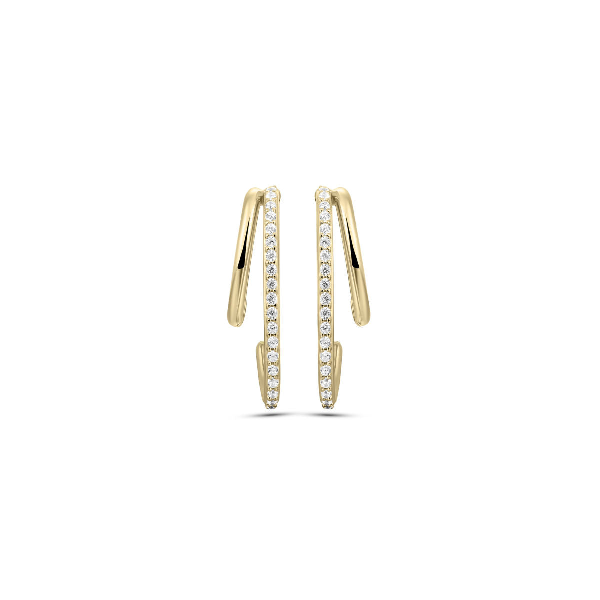 Gisser Oorbellen 14K Geelgoud Diamant – VGDE008
