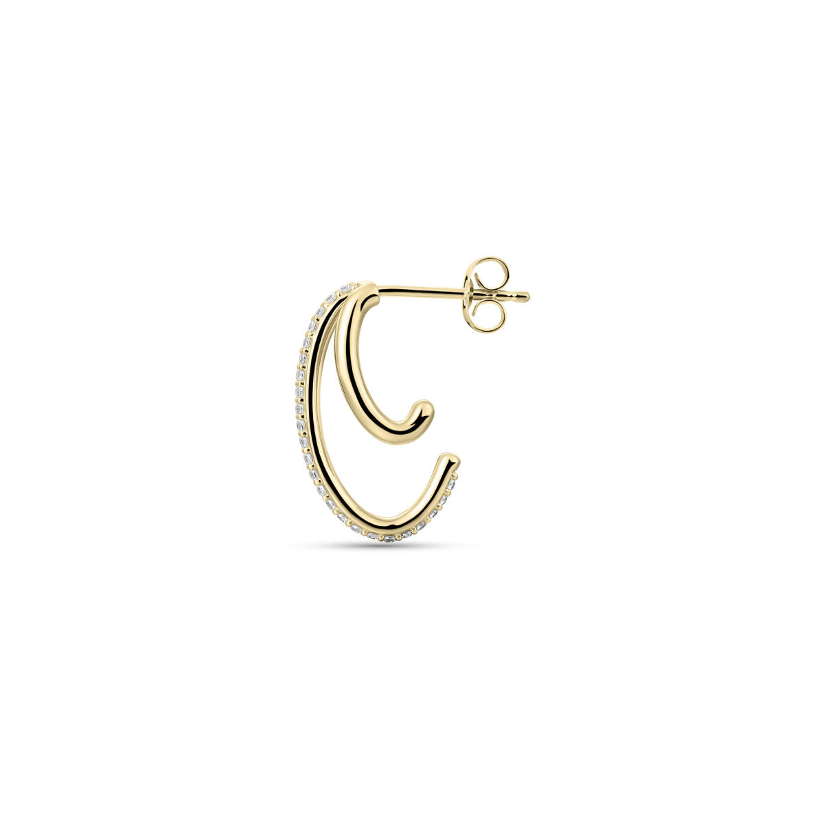Gisser Oorbellen 14K Geelgoud Diamant – VGDE008 – foto 3