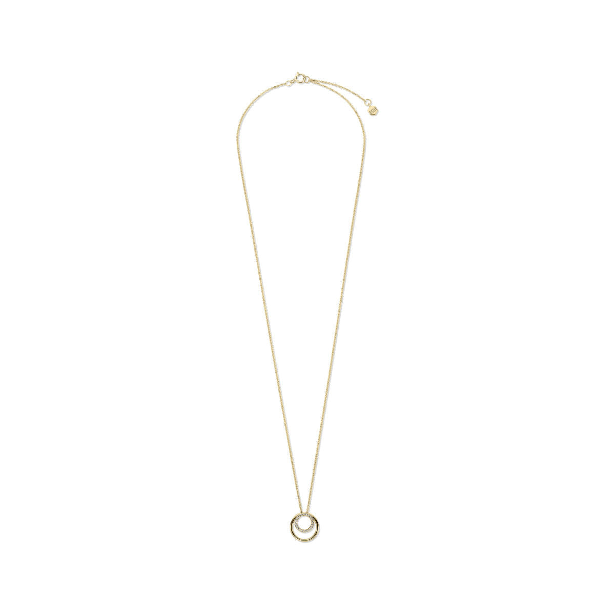 Gisser Ketting 14K Geelgoud Diamant 42+3 cm – VGDN003 – foto 2