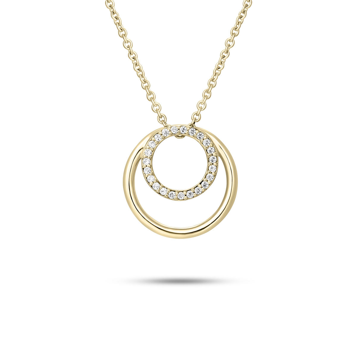 Gisser Ketting 14K Geelgoud Diamant 42+3 cm – VGDN003