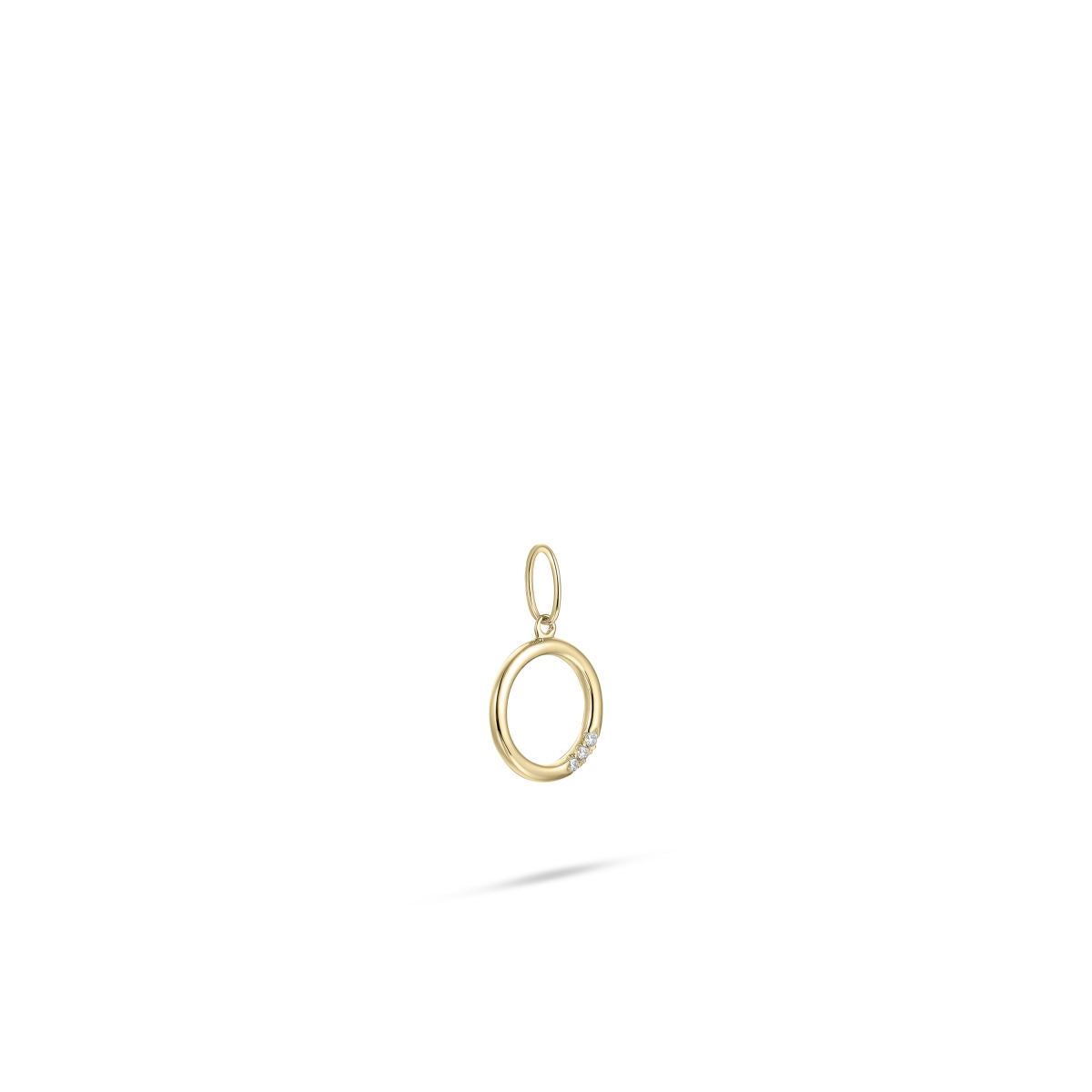 Gisser Hanger 14K Geelgoud Diamant Wit – VGDP001 – foto 3