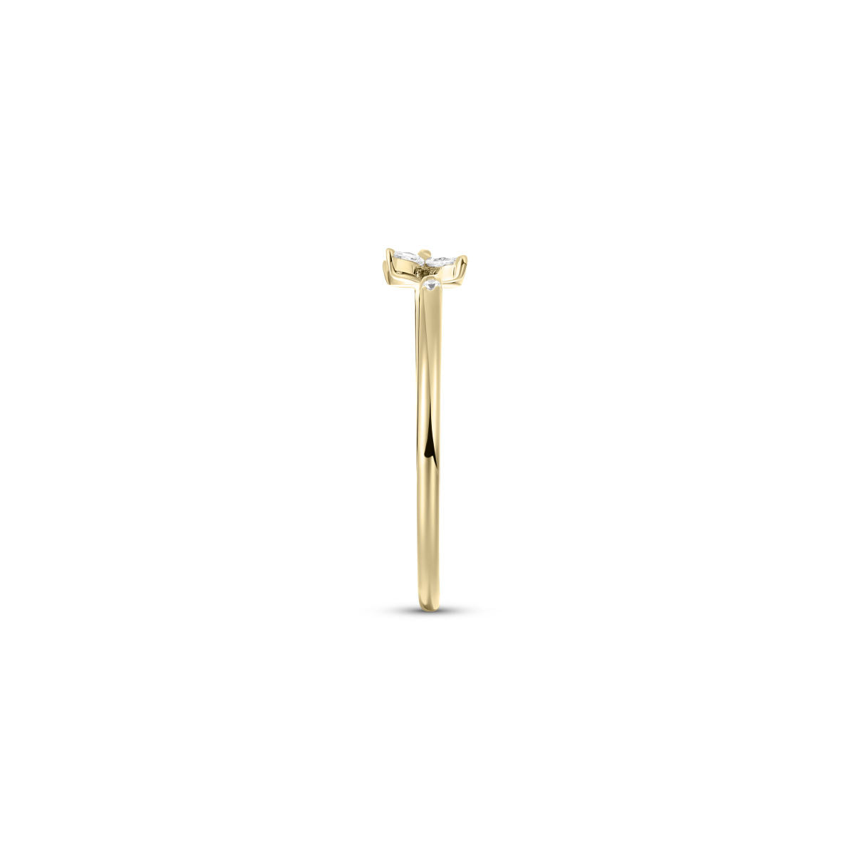 Gisser Ring 14K Geelgoud Diamant Wit – VGDR015 – foto 3