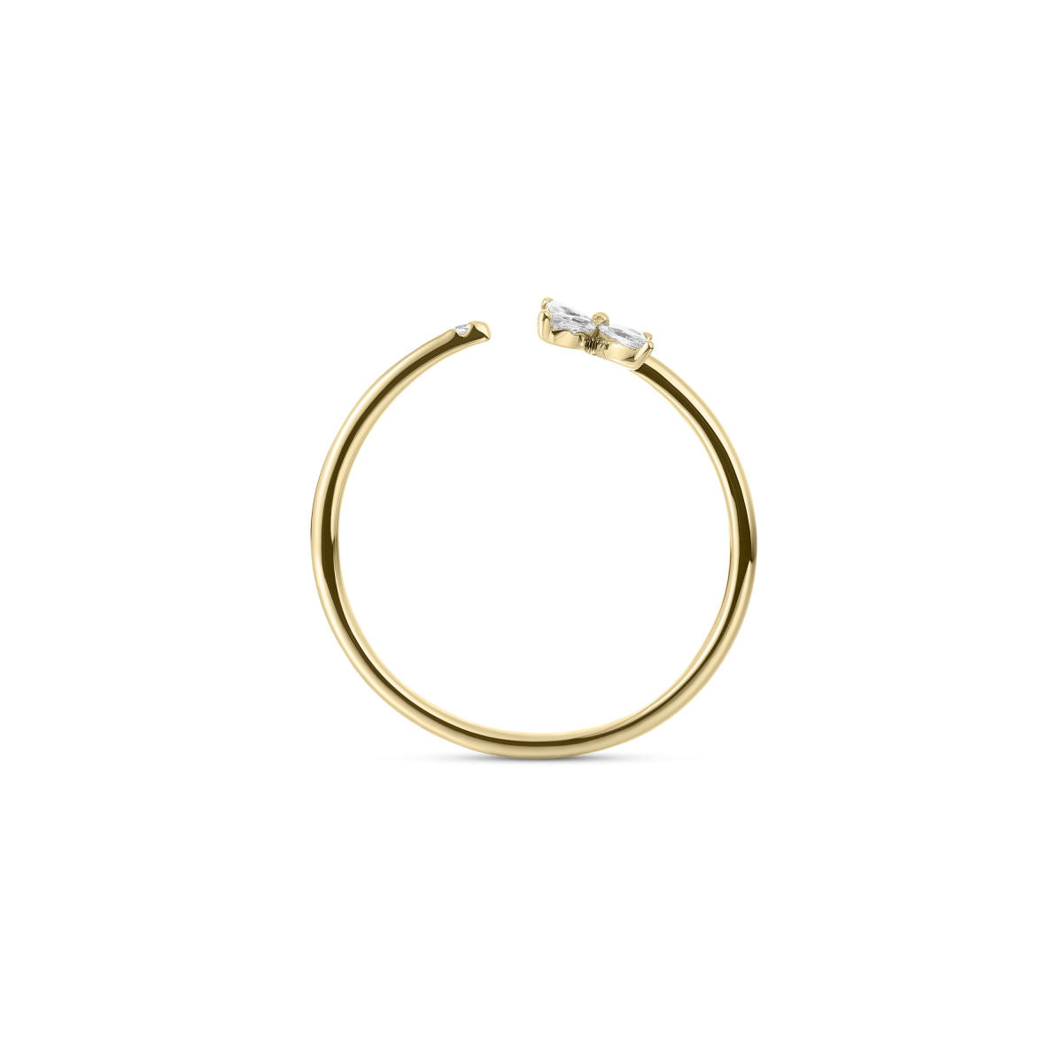 Gisser Ring 14K Geelgoud Diamant Wit – VGDR015 – foto 4