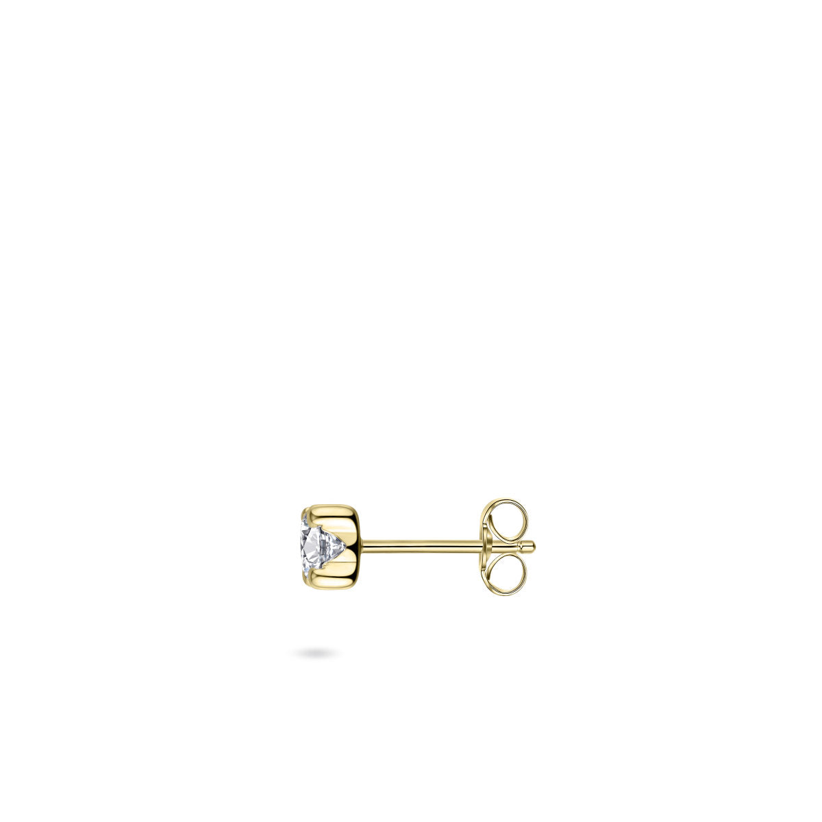 Gisser Oorbellen 14K Geelgoud Zirkonia Wit – VGE001/5 – foto 2