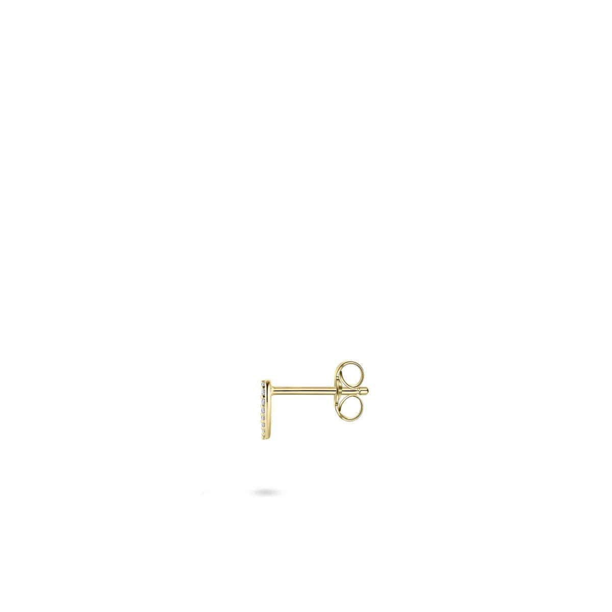 Gisser Oorbellen 14K Geelgoud Zirkonia Wit – VGE032 – foto 2