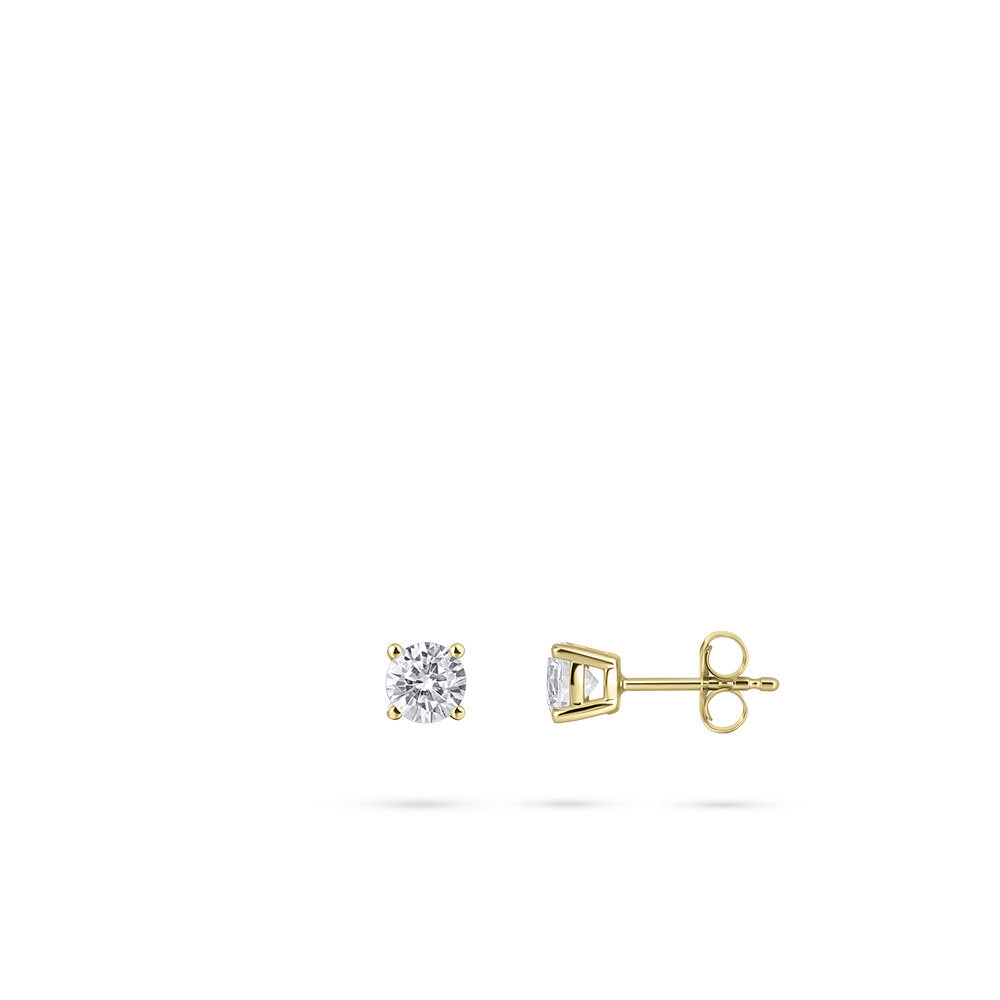 Gisser Oorbellen 14K Geelgoud Zirkonia Wit – VGE037/4 – foto 3