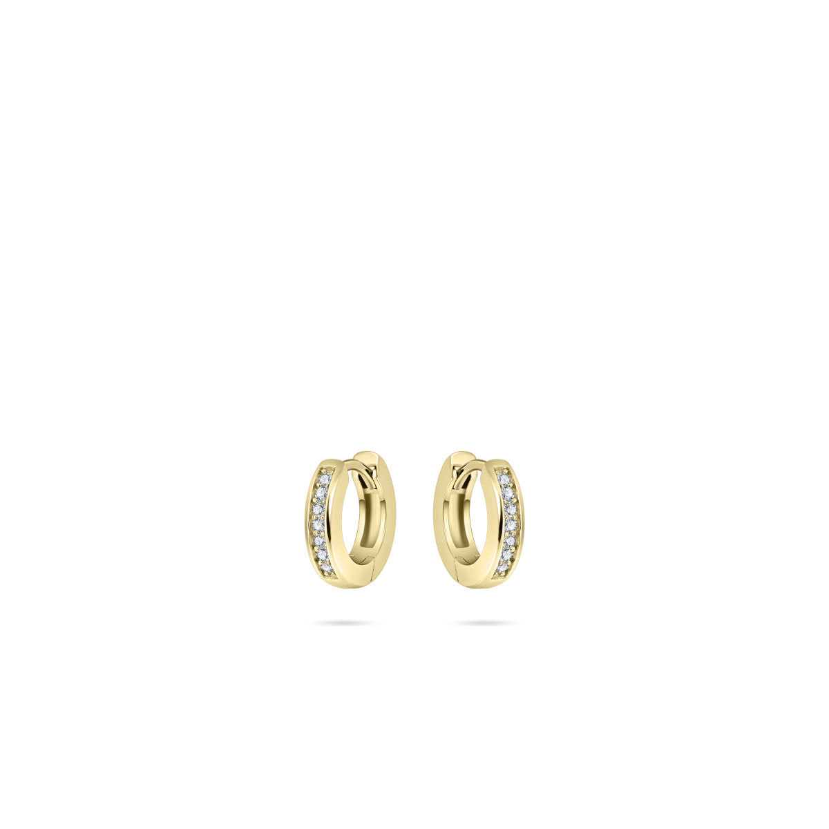 Gisser Oorbellen 14K Geelgoud Zirkonia Wit – VGKCD3/15