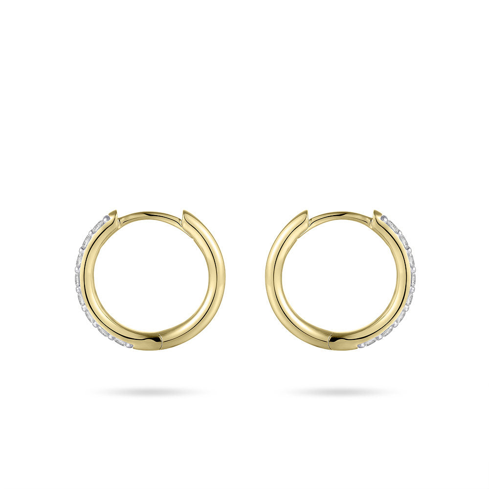 Gisser Oorbellen 14K Geelgoud Zirkonia Wit – VGKCK2/15 – foto 3