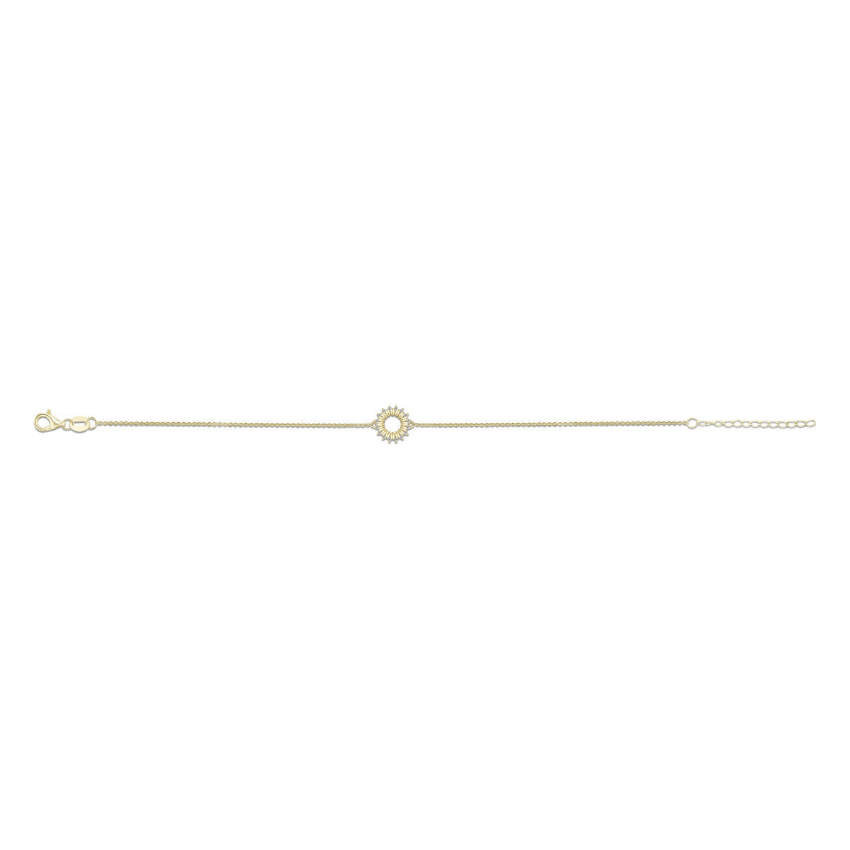 Gisser Armband 14K Geelgoud Lab grown diamant 17+3 cm – VGLB001 – foto 2