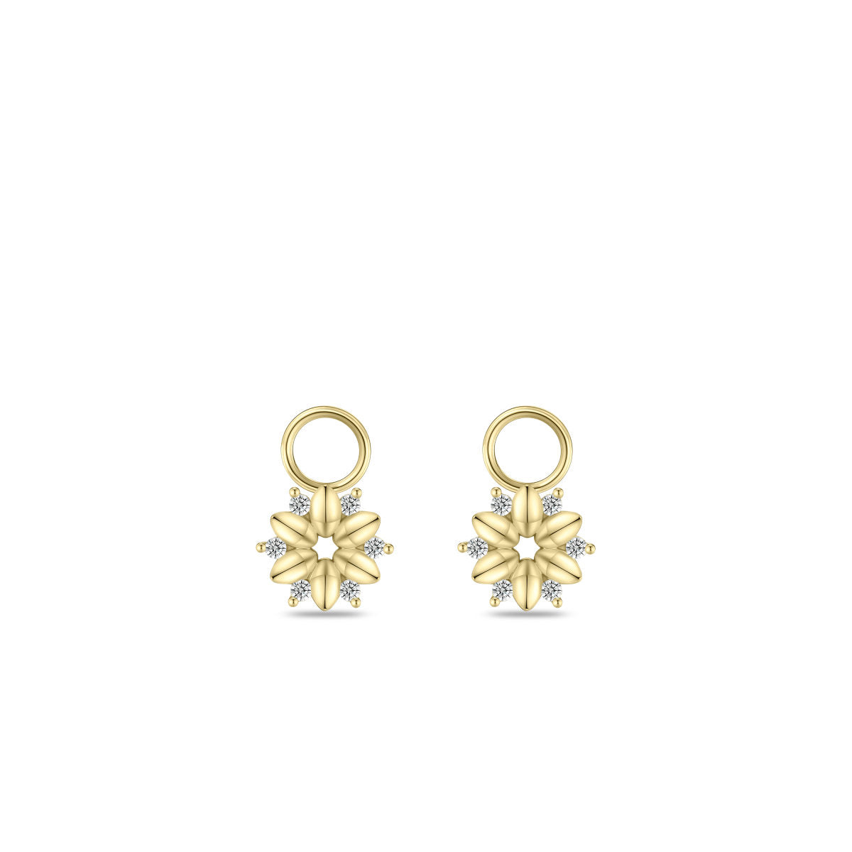 Gisser Oorbedels 14K Geelgoud Lab grown diamant – VGLC1000 – foto 2