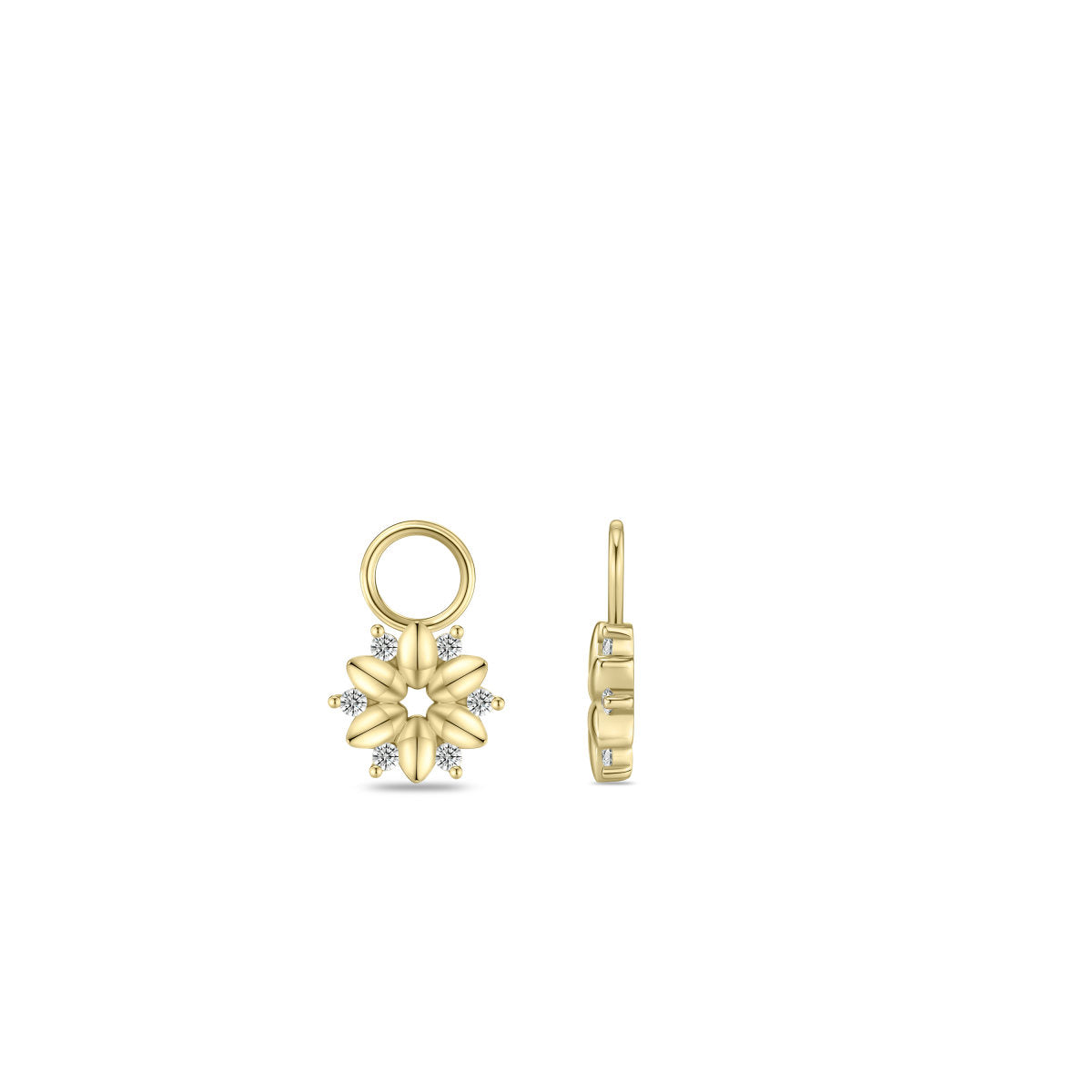 Gisser Oorbedels 14K Geelgoud Lab grown diamant – VGLC1000 – foto 3