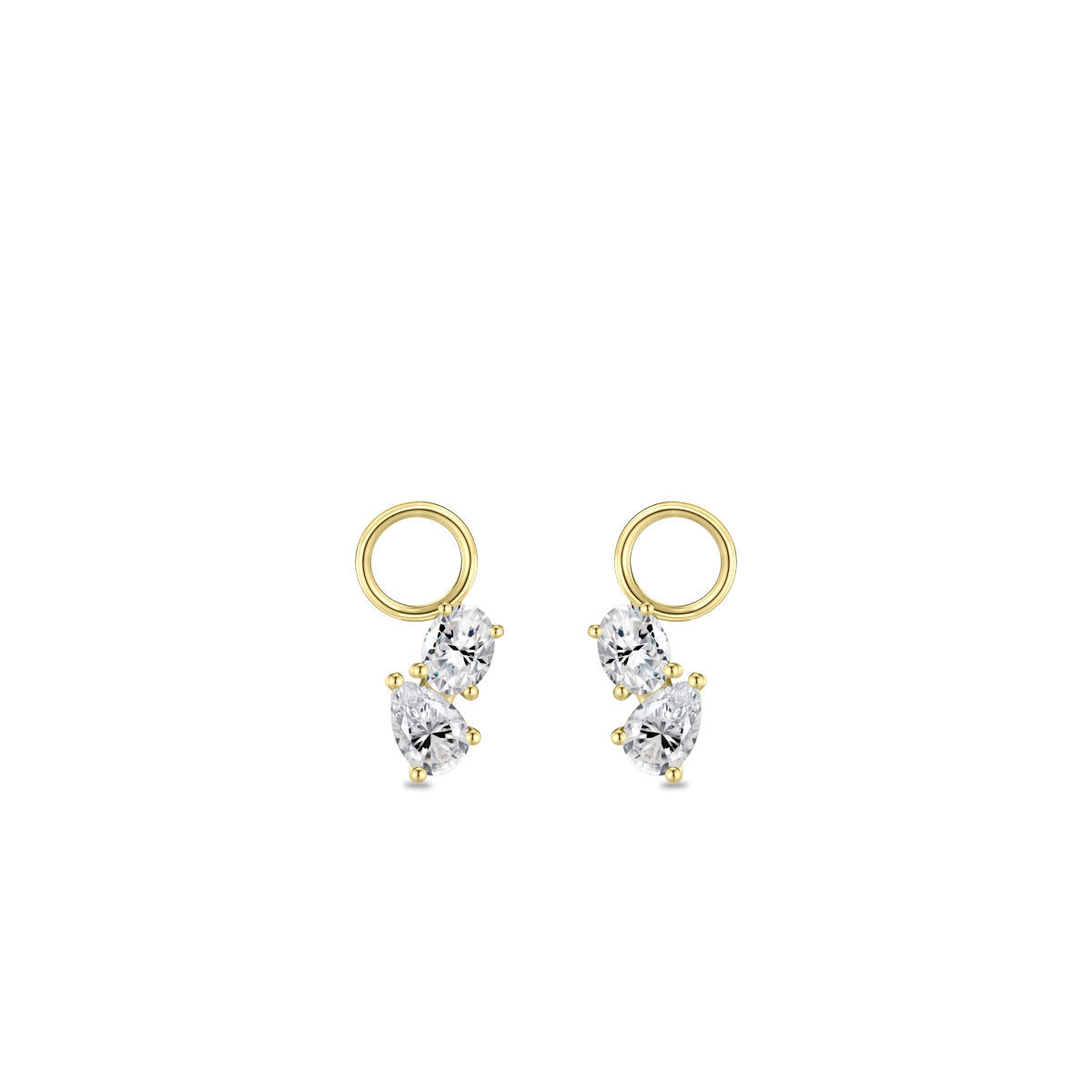 Gisser Oorbedels 14K Geelgoud Lab grown diamant – VGLC1001 – foto 2