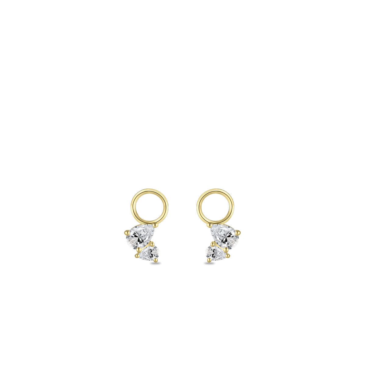 Gisser Oorbedels 14K Geelgoud Lab grown diamant – VGLC1003 – foto 2