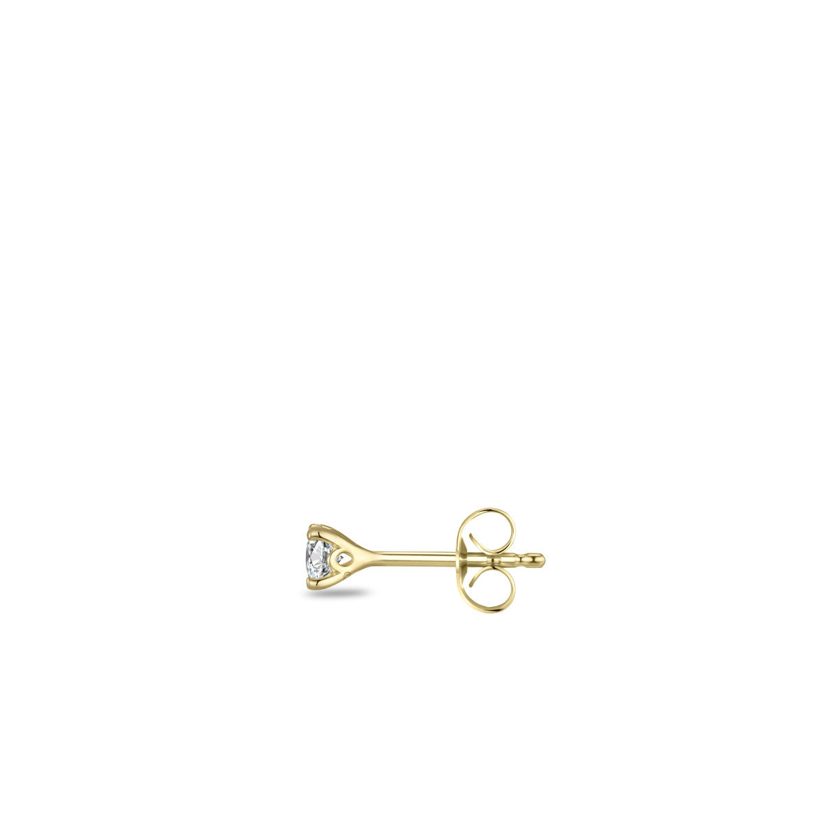 Gisser Oorbellen 14K Geelgoud Lab grown diamant – VGLE001/4 – foto 2