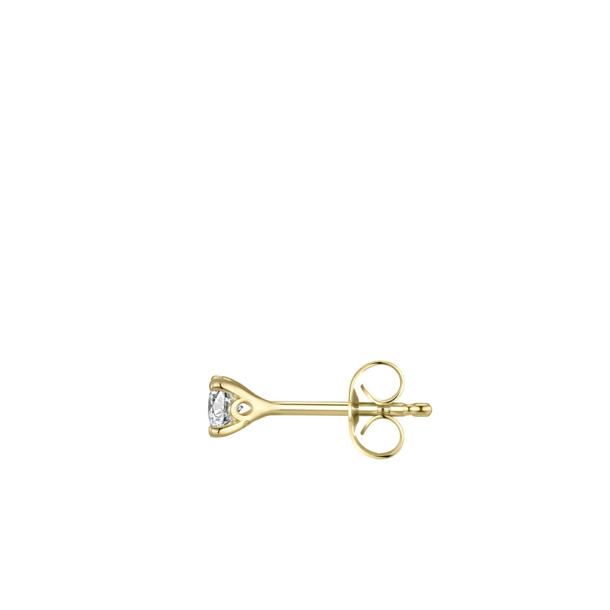 Gisser Oorbellen 14K Geelgoud Lab grown diamant – VGLE001/5 – foto 2