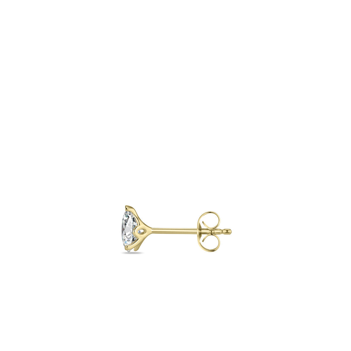 Gisser Oorbellen 14K Geelgoud Lab grown diamant – VGLE003/6 – foto 2