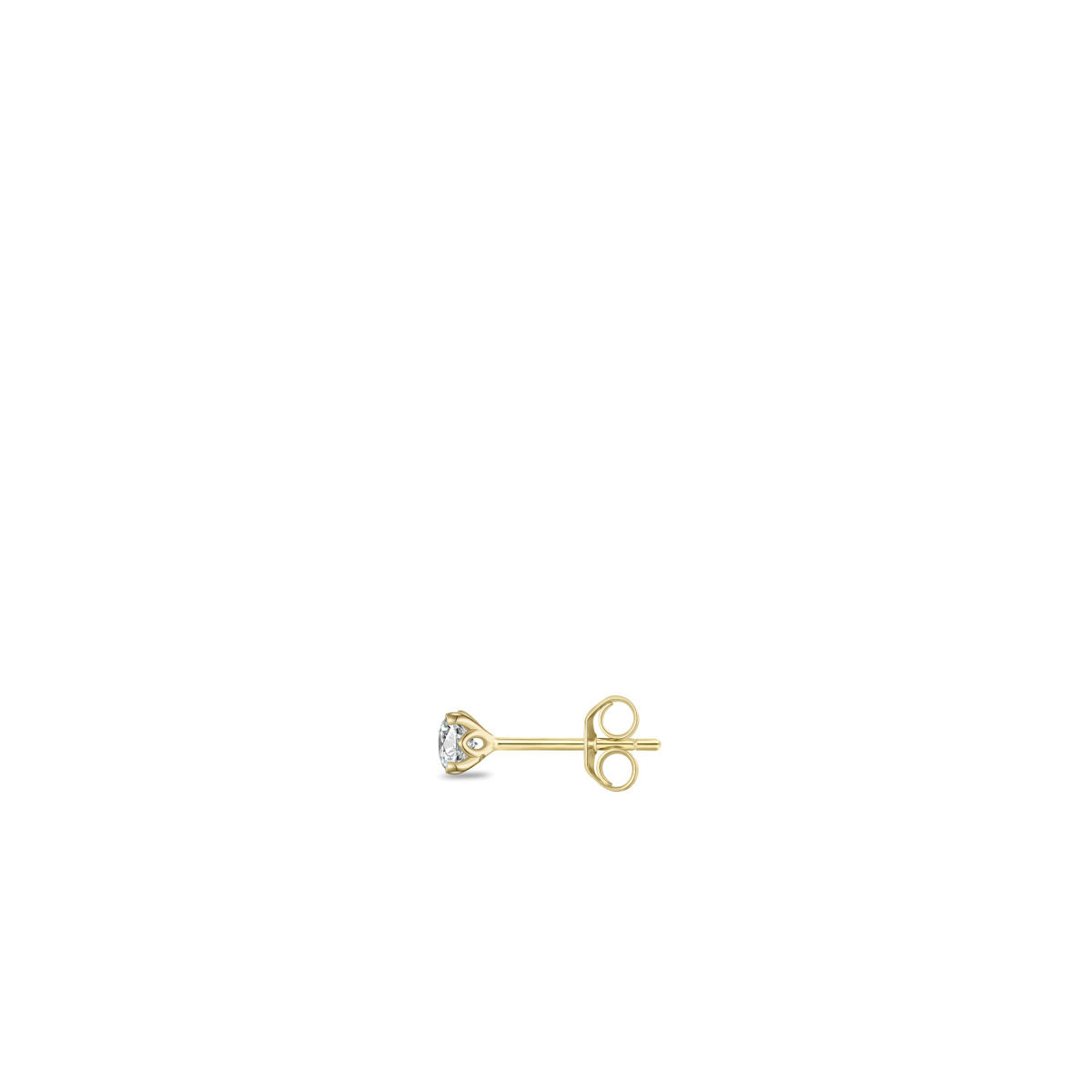 Gisser Oorbellen 14K Geelgoud Lab grown diamant – VGLE004/3 – foto 2
