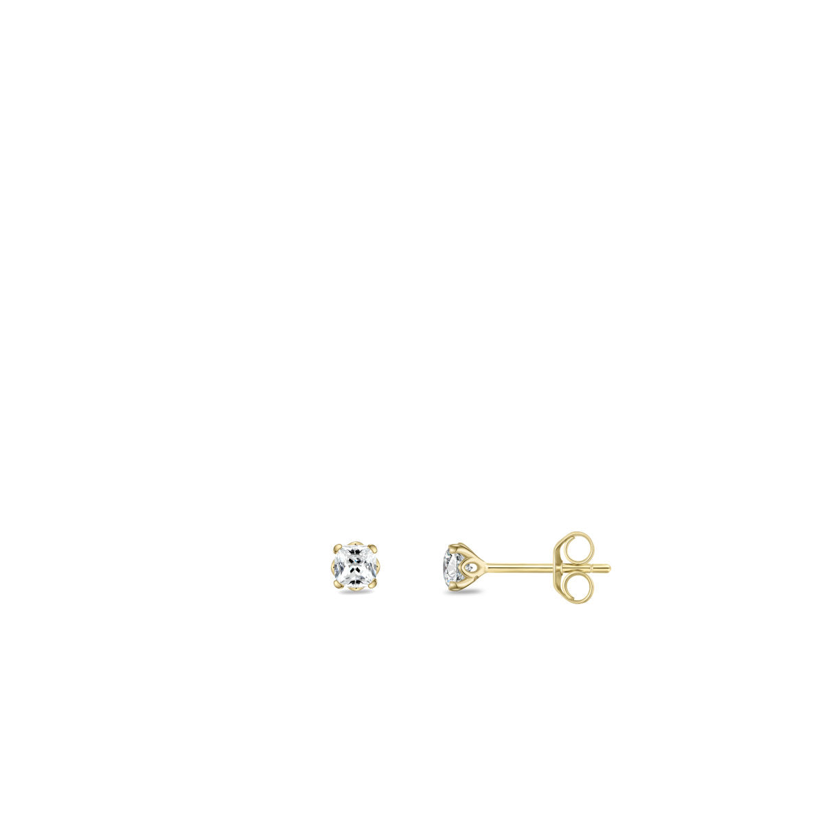 Gisser Oorbellen 14K Geelgoud Lab grown diamant – VGLE004/3 – foto 3