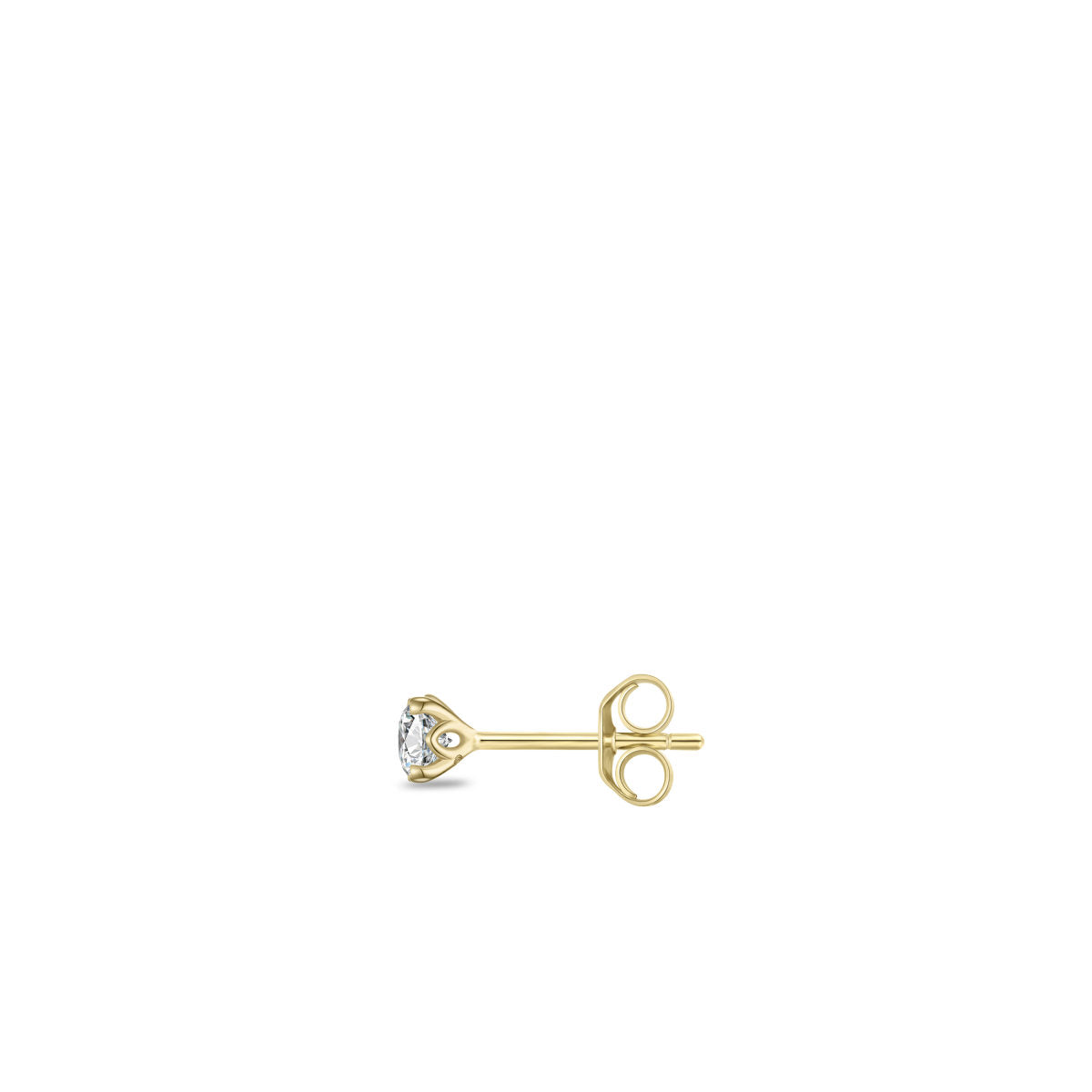 Gisser Oorbellen 14K Geelgoud Lab grown diamant – VGLE004/4 – foto 2