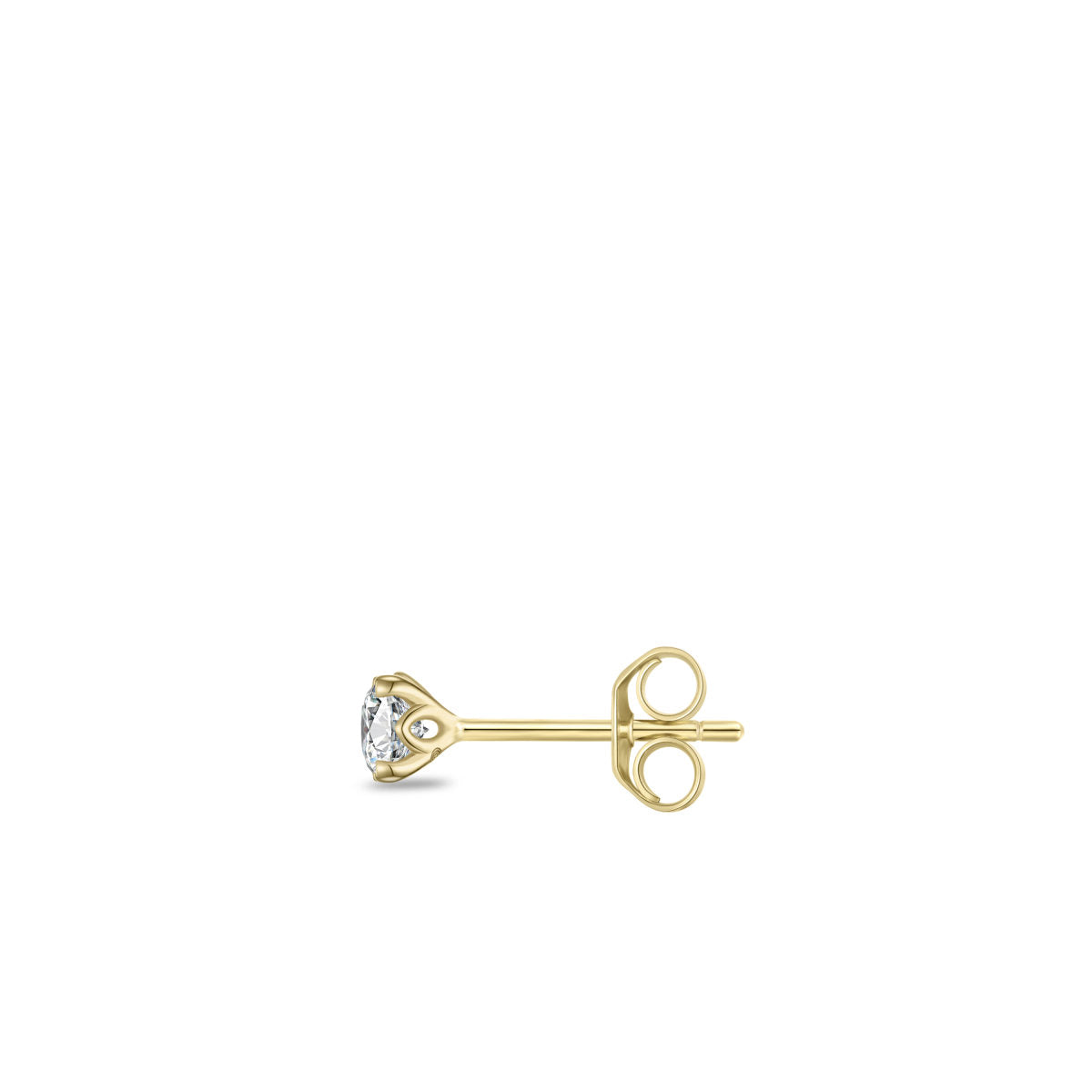 Gisser Oorbellen 14K Geelgoud Lab grown diamant – VGLE004/5 – foto 2