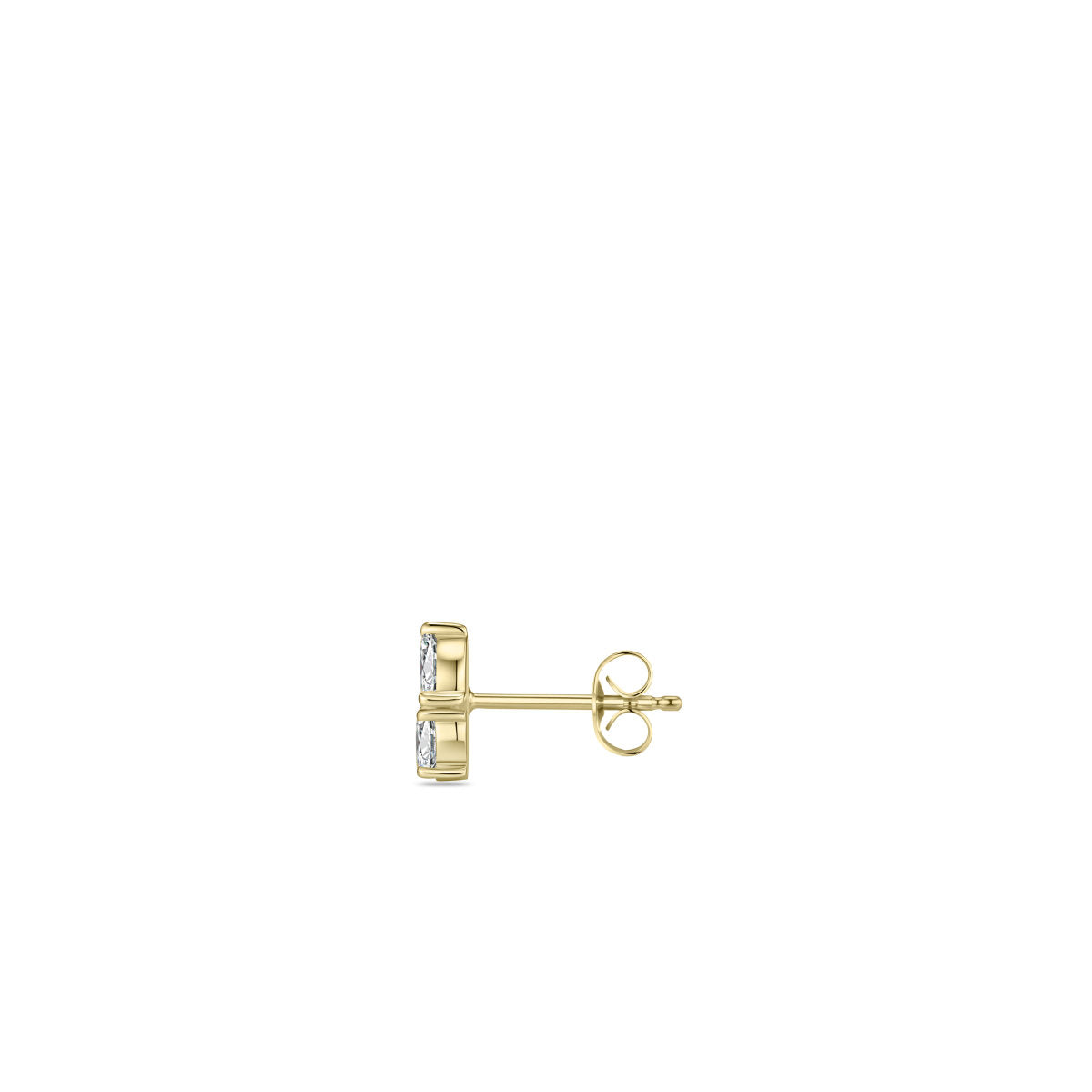 Gisser Oorbellen 14K Geelgoud Lab grown diamant – VGLE005 – foto 2