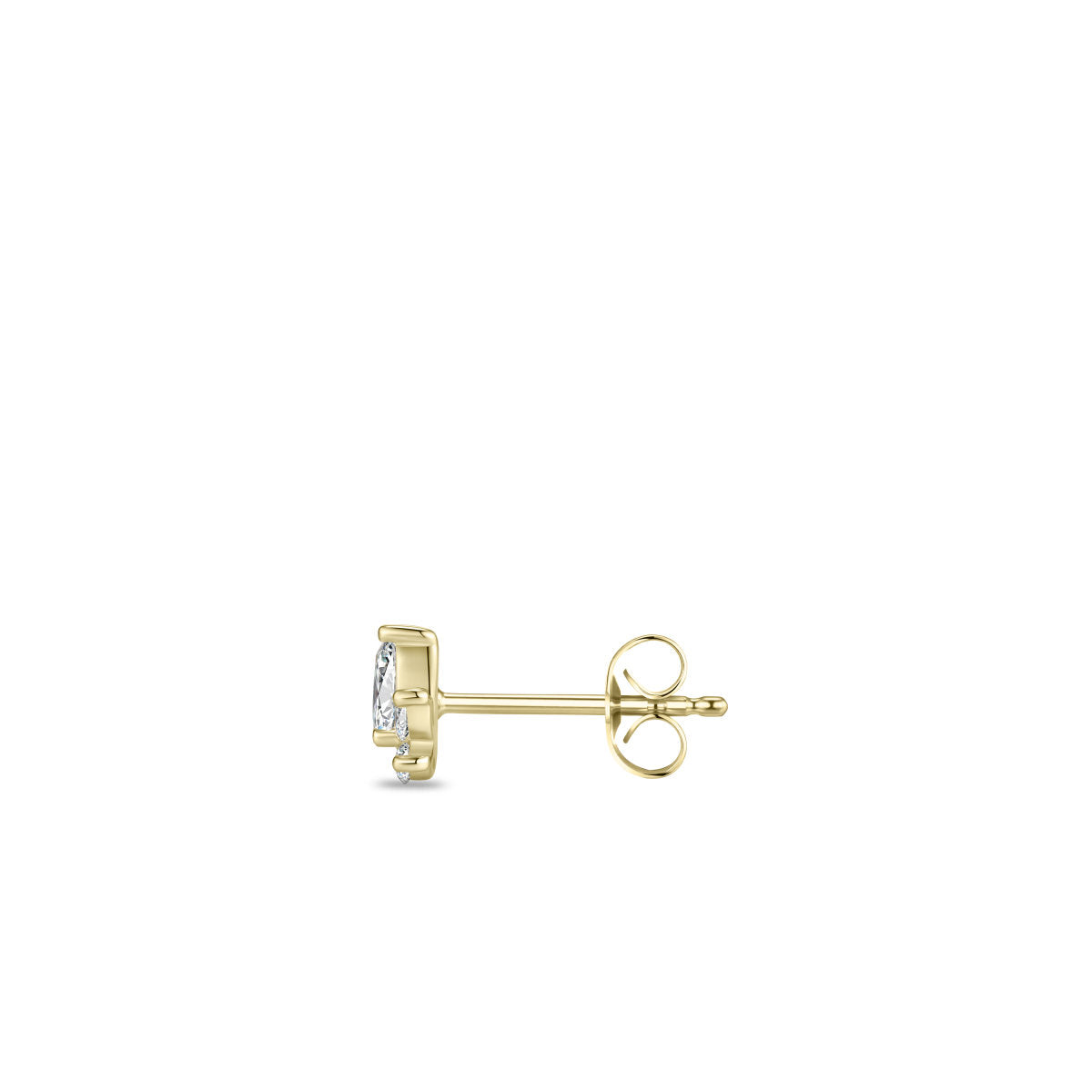 Gisser Oorbellen 14K Geelgoud Lab grown diamant – VGLE010 – foto 2