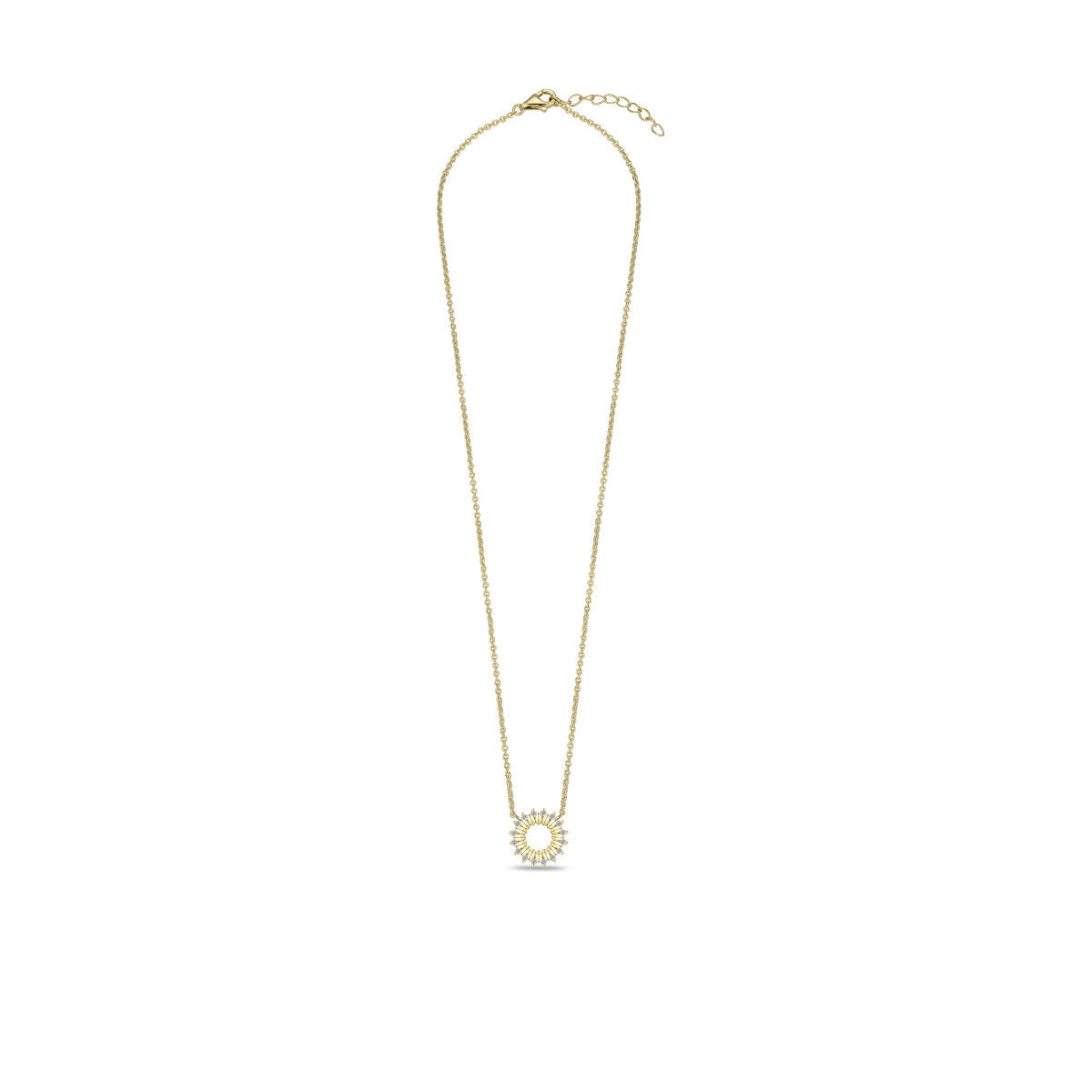 Gisser Ketting 14K Geelgoud Lab grown diamant 42+3 cm – VGLN001 – foto 2