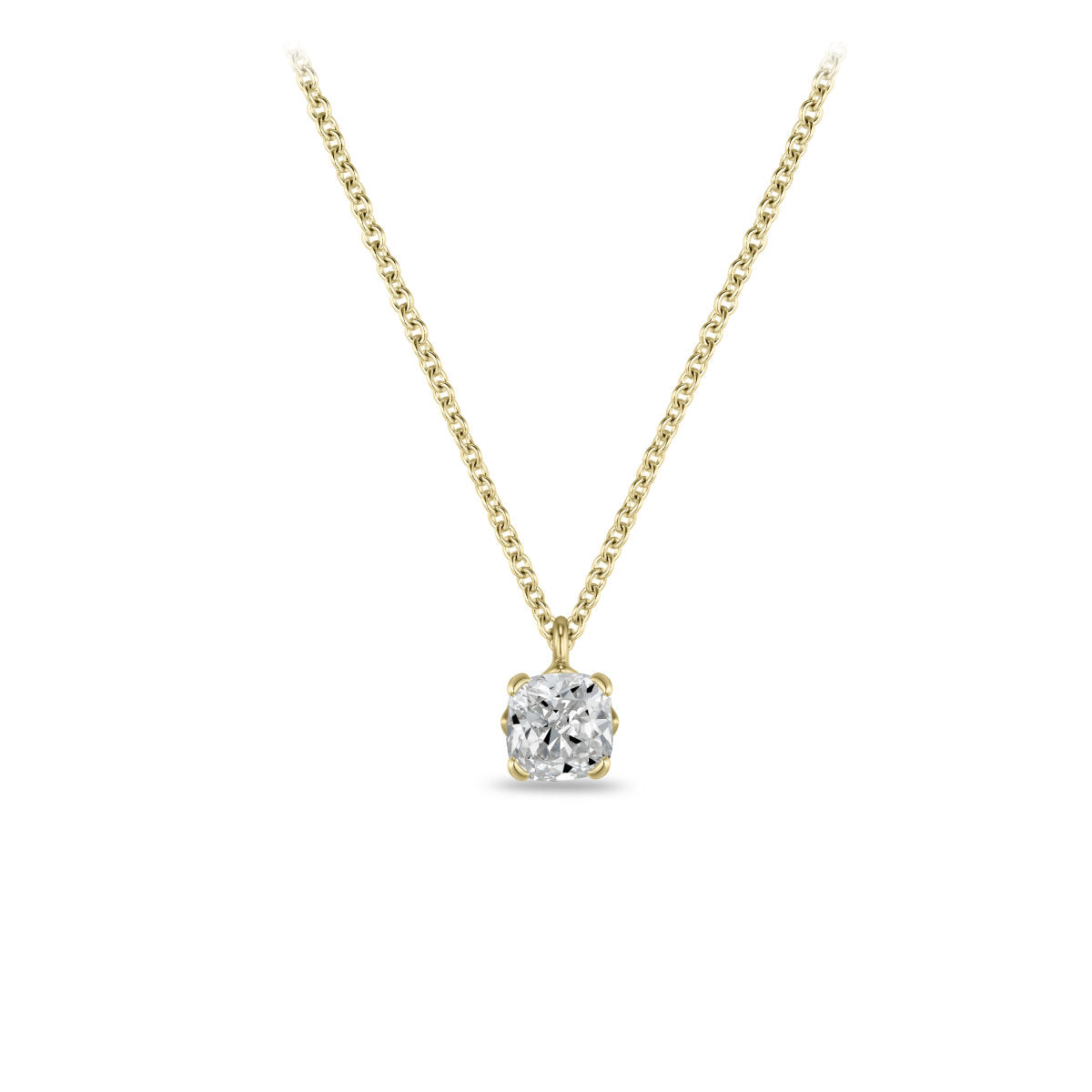 Gisser Ketting 14K Geelgoud Lab grown diamant 42+3 cm – VGLN004/5