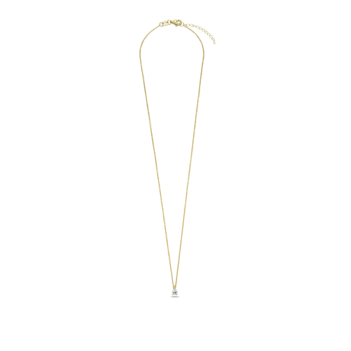 Gisser Ketting 14K Geelgoud Lab grown diamant 42+3 cm – VGLN005/5 – foto 2