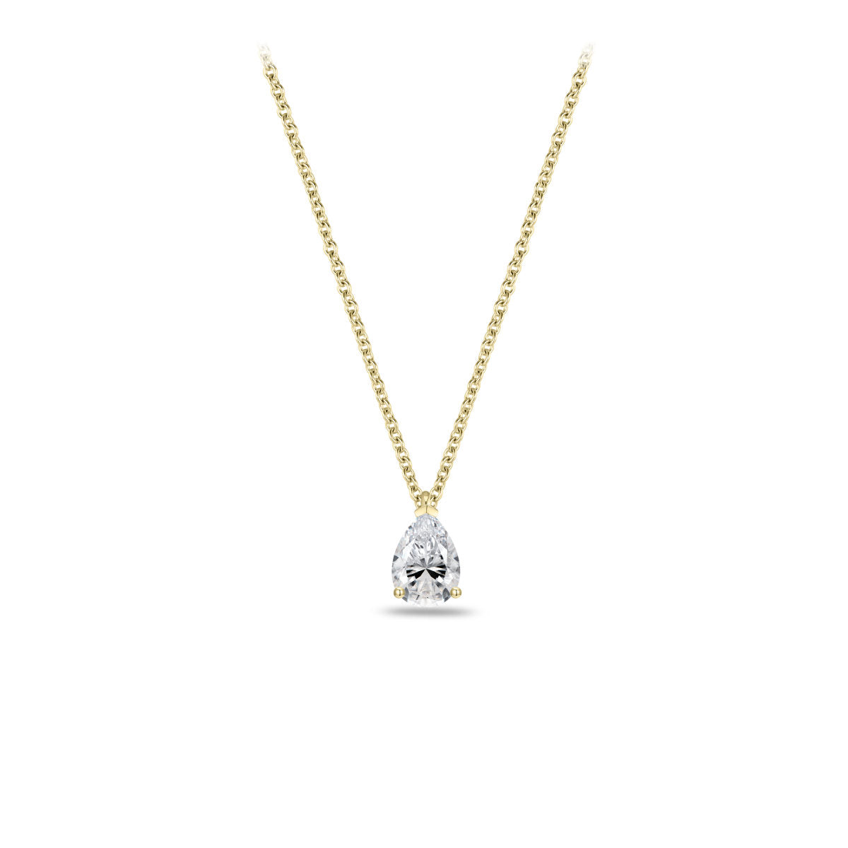 Gisser Ketting 14K Geelgoud Lab grown diamant 42+3 cm – VGLN005/6