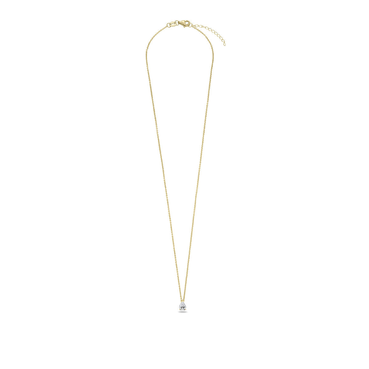 Gisser Ketting 14K Geelgoud Lab grown diamant 42+3 cm – VGLN005/6 – foto 2