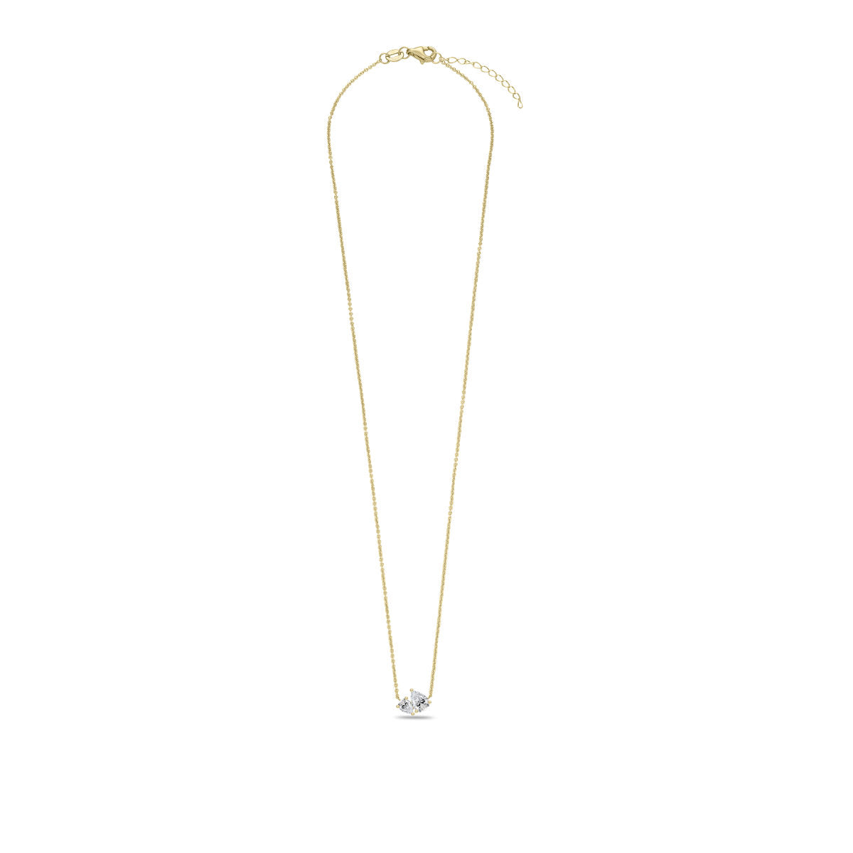 Gisser Ketting 14K Geelgoud Lab grown diamant 42+3 cm – VGLN008 – foto 2